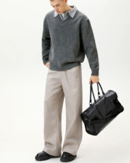 Collared V-Neck Knit Jumper | Zadinia