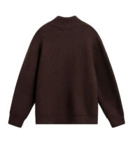 Half-Zip Boucle Knit Jumper | Zadinia
