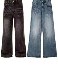 Men's Washed Bootcut Jeans | Zadinia