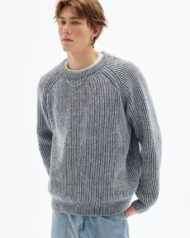 Ribbed Knit Crew Neck Jumper | Zadinia